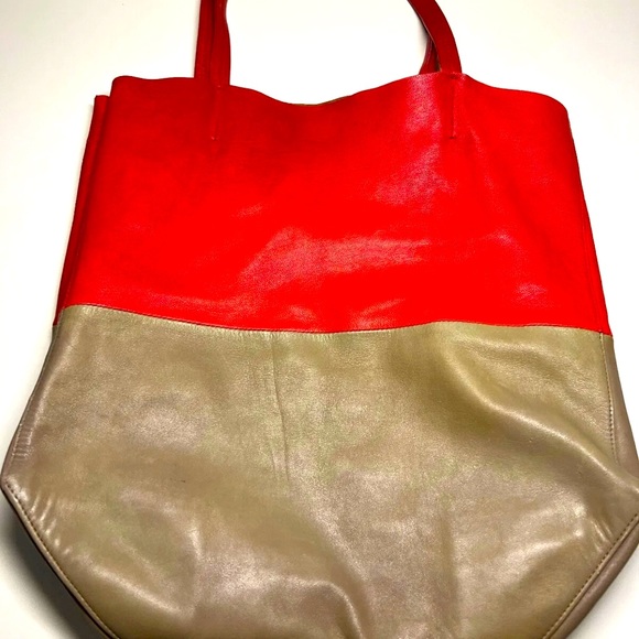 COPY - Authentic Celine Paris Vertical Cabas Color Block Lambskin Tote Bag ital… - Picture 1 of 7